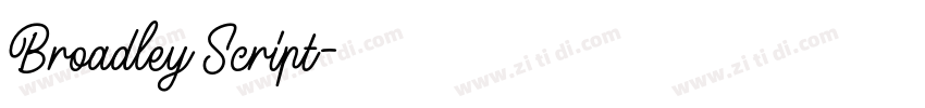 Broadley Script字体转换